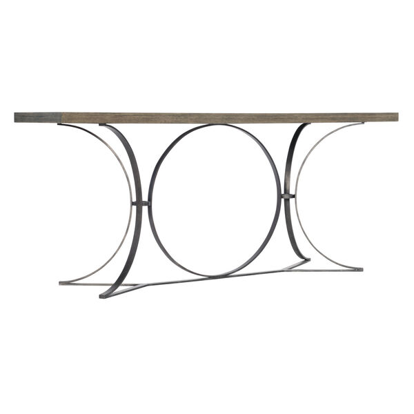 Taupe Canyon Ridge Metal Console Table, image 2
