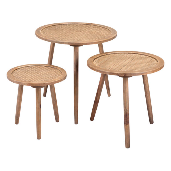Paul Natural Accent Table, Set of Three, image 5