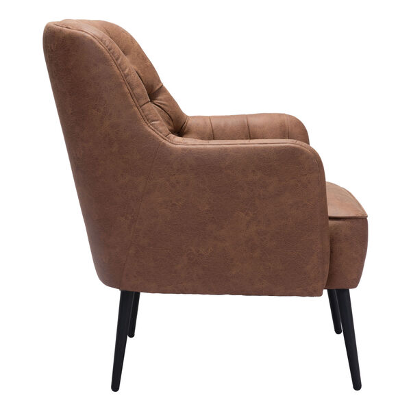 Tasmania Vintage Brown and Gold Accent Chair, image 3