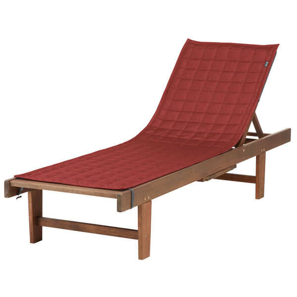 Oak Heather Henna 72-Inch Patio Chaise Lounge Cover, image 1