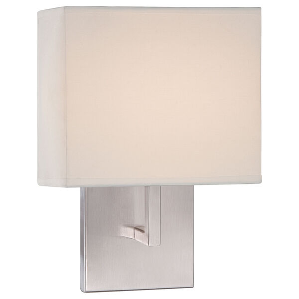 Brushed Nickel 8-Inch One-Light LED Wall Sconce, image 1