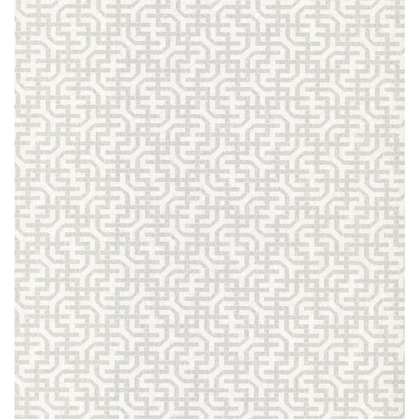 Ronald Redding White Dynastic Lattice Non Pasted Wallpaper - SWATCH SAMPLE ONLY, image 2
