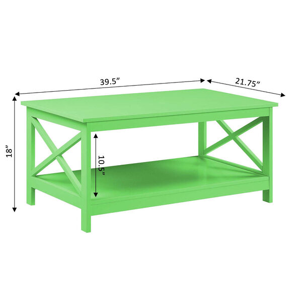 Oxford Lime Coffee Table with Shelf, image 4