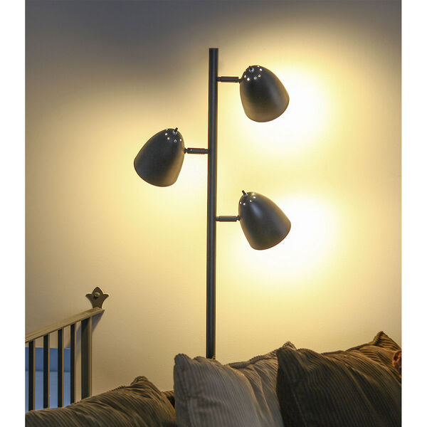 Jacob Black Three-Light LED Floor Lamp, image 5