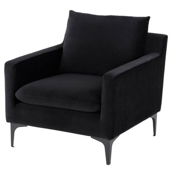 Anders Matte Black Occasional Chair, image 1