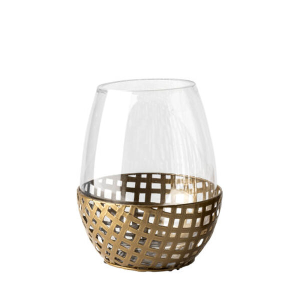 Reena I Gold Small Table Candle Holder, image 1