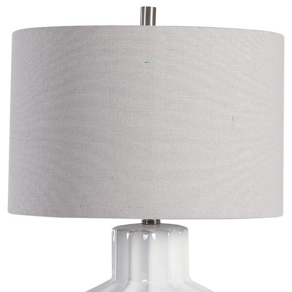 Isles White Glazed Table Lamp, image 5
