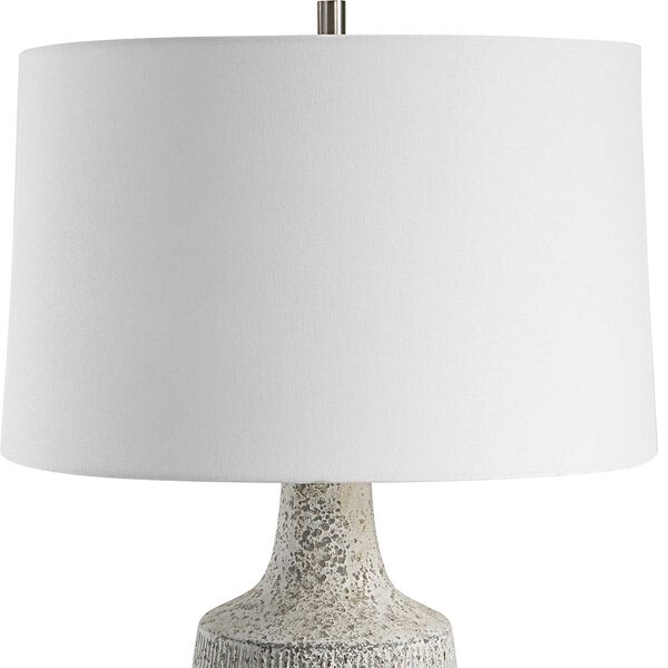 Scouts Brushed Nickel and White One-Light Table Lamp, image 5