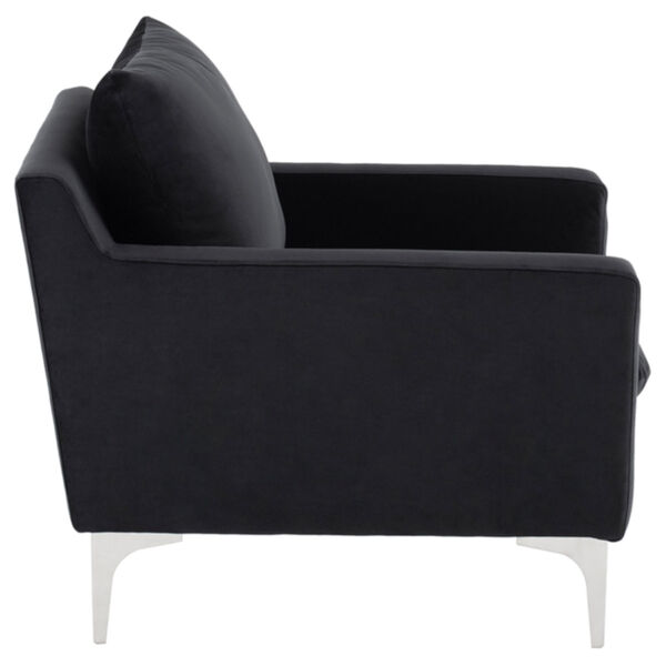 Anders Black and Silver Occasional Chair, image 3