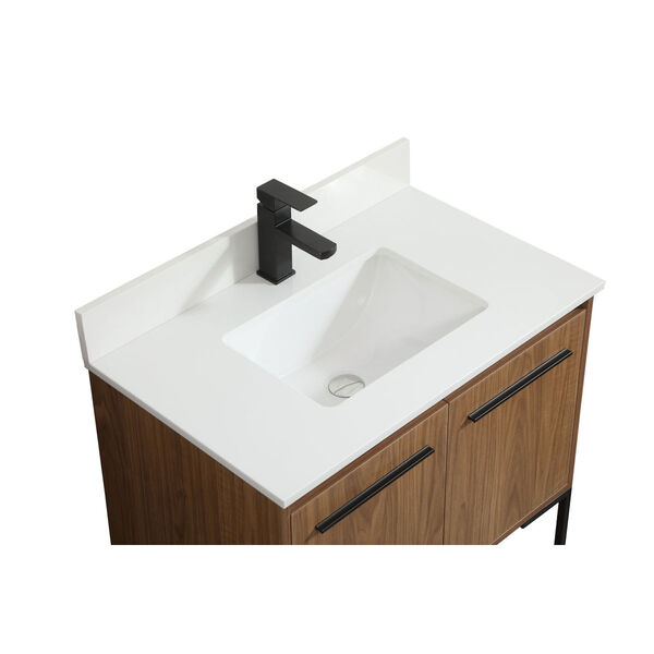 Sloane Walnut Brown 30-Inch Single Bathroom Vanity, image 3