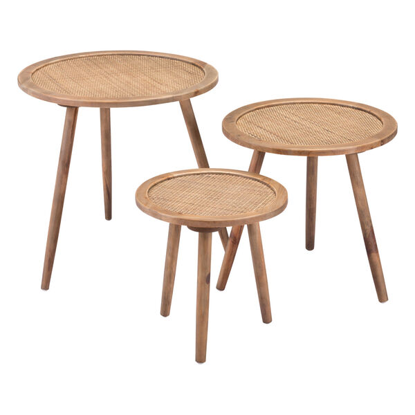 Paul Natural Accent Table, Set of Three, image 4