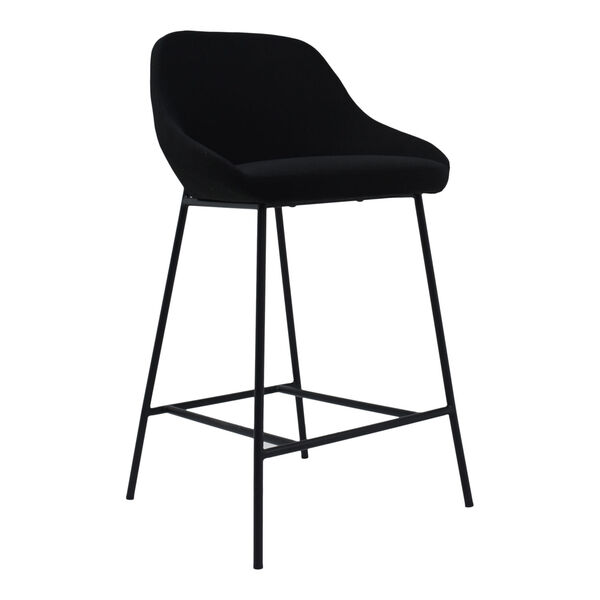 Shelby Black Counter Stool, image 2