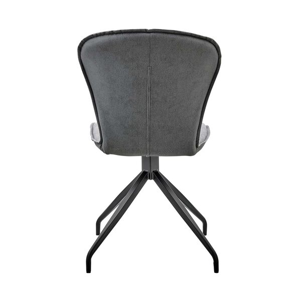 Petrie Matte Black Gray Side Chair, Set of Two, image 6