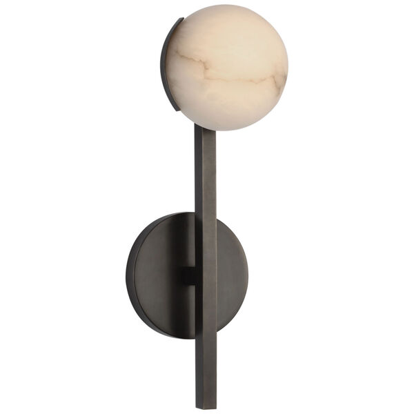 Pedra Petite Tail Sconce in Bronze with Alabaster by Kelly Wearstler, image 1