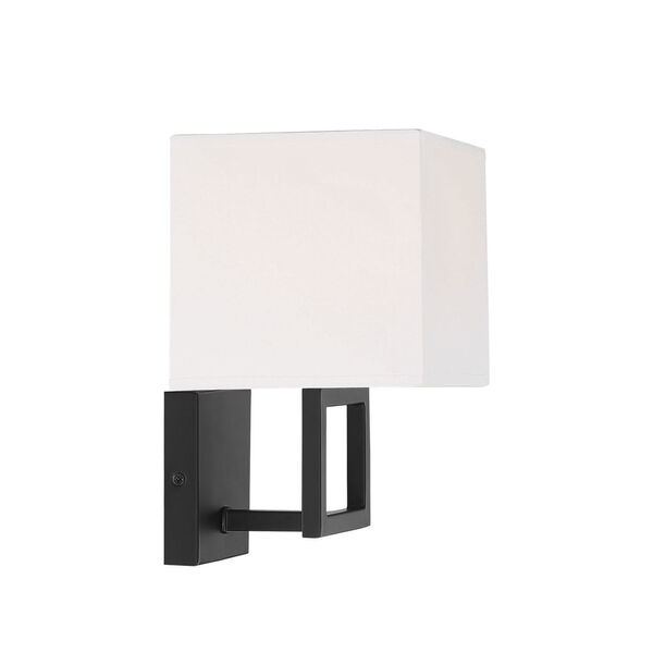 Uptown Matte Black One-Light Wall Sconce, image 4