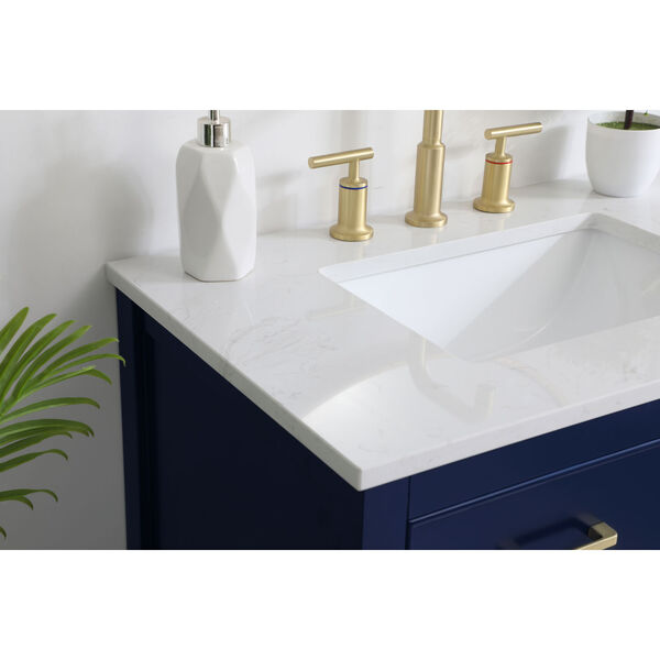 Sinclaire Blue 30-Inch Vanity Sink Set, image 5