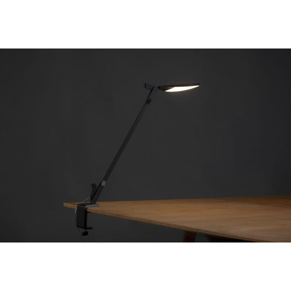 Splitty Silver LED Desk Lamp with One-Piece Desk Clamp, image 3