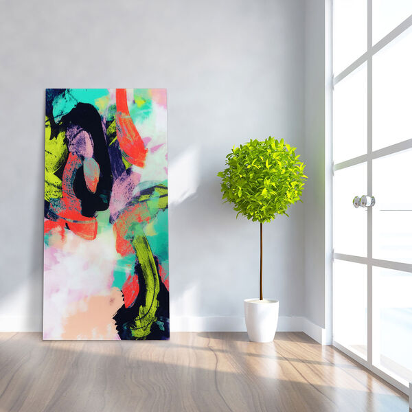 Colorful Frameless Free Floating Tempered Glass Wall Art, image 4
