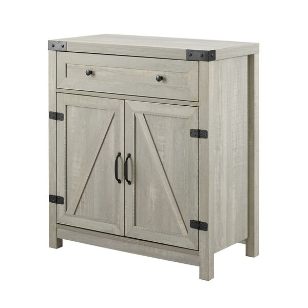 Stone Gray and Black Accent Cabinet, image 4