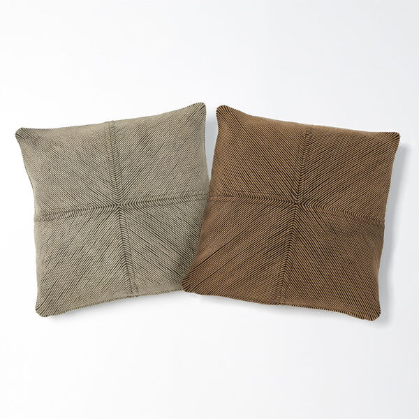 Feather Brown 20 In x 20 In. Pillow, image 4