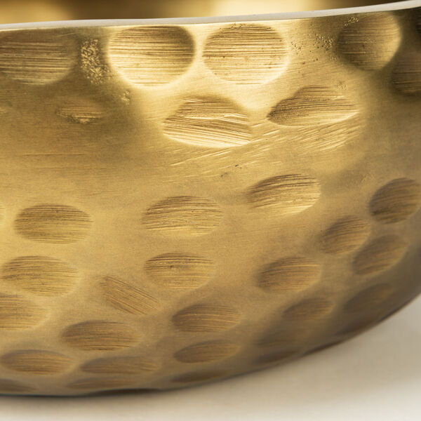 Karmel Gold Hammered Aluminum Bowl, image 5