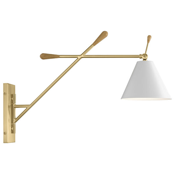 Finnick Champagne Gold One-Light Wall Sconce, image 3