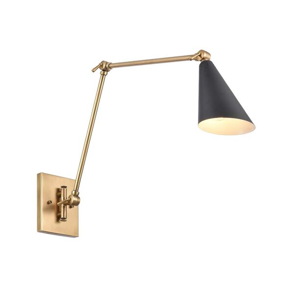 Luca Natural Brass 19-Inch One-Light Swing Arm Sconce, image 5
