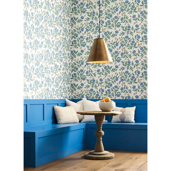 Rifle Paper Co. Blue Peonies Wallpaper, image 1