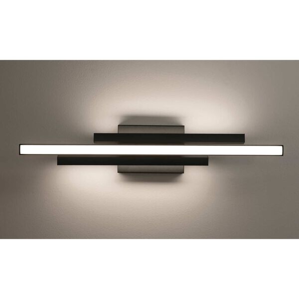 Indra Black 24-Inch Eight-Light LED Bath Strip, image 5