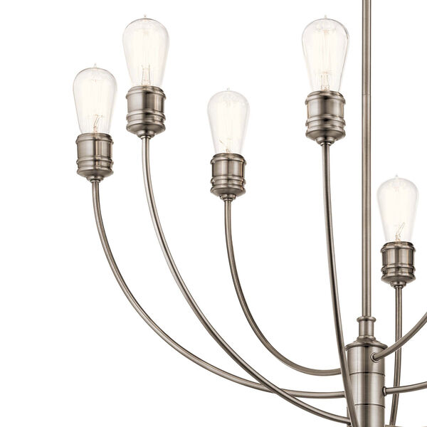 Hatton Classic Pewter Eight-Light Chandelier, image 3