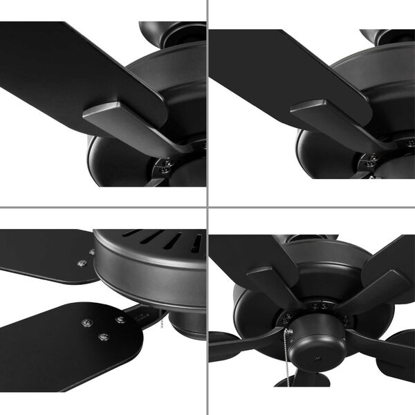 AirPro Builder Graphite 52-Inch Five-Blade AC Motor Ceiling Fan, image 6