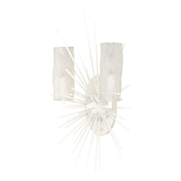 Sea Urchin White Coral Two-Light Wall Sconce, image 2