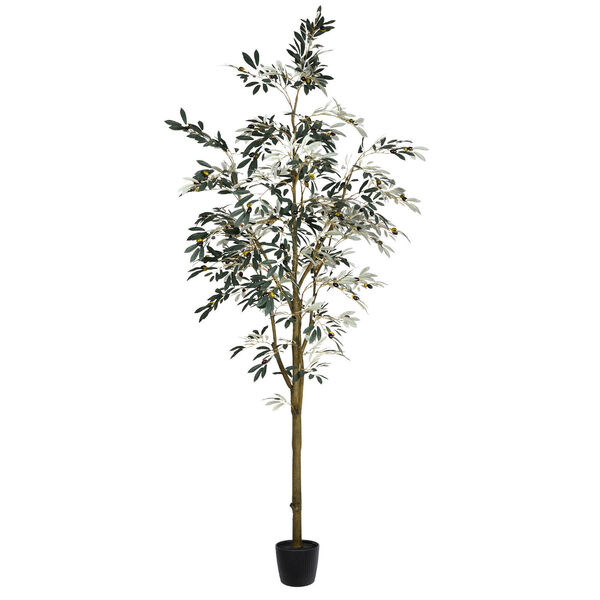 Green Potted Olive Tree with 1449 Leaves, image 1