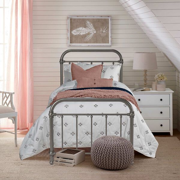 Kirkland Aged Pewter Twin Bed, image 3
