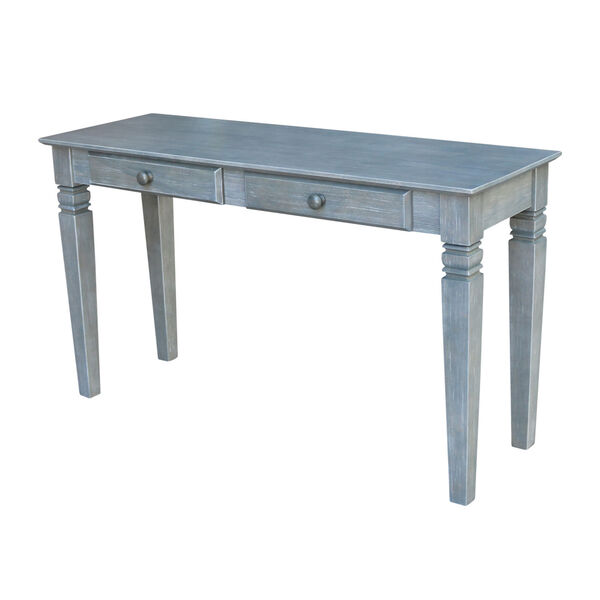 Java  Heather Grey 52-Inch  Console Table with Two Drawers, image 1