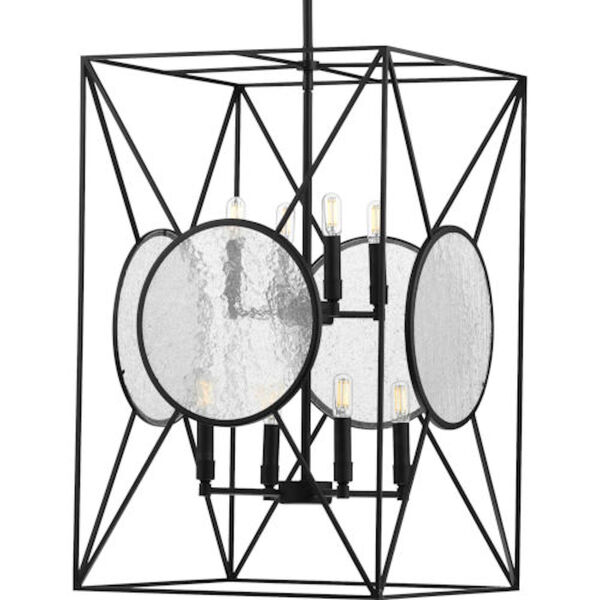 Pierce Black Eight-Light Pendant, image 1