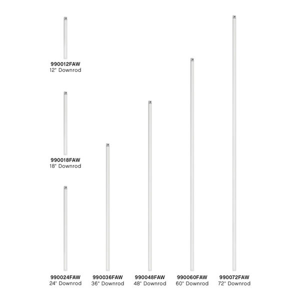Appliance White 60-Inch Downrod, image 2