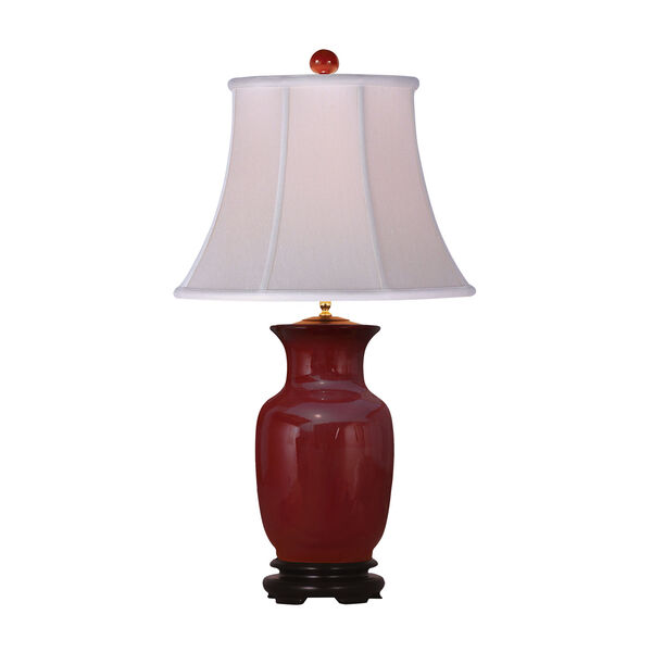 Oxblood Vase Table Lamp, image 1