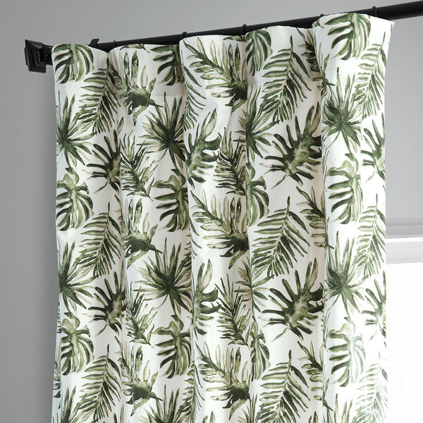 Artemis Olive Green Printed Cotton Single Panel Curtain 50 x 96, image 5