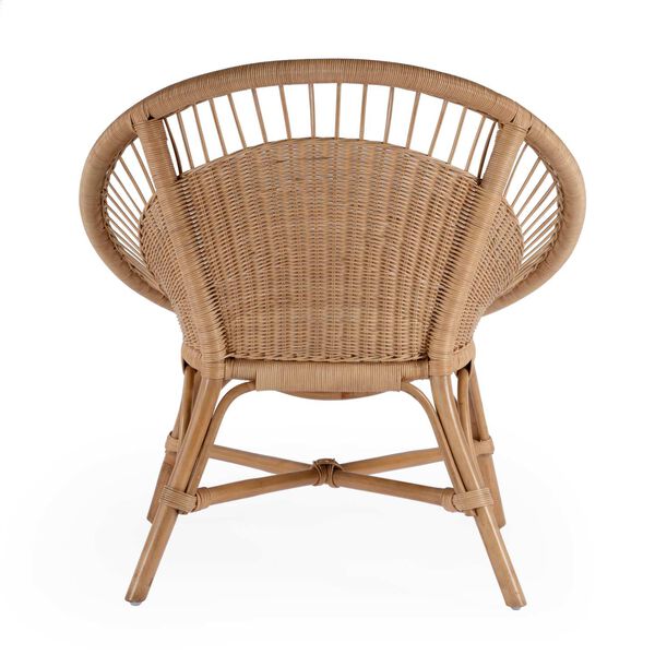 Savannah Woven Natural Rattan Accent Chair, image 6