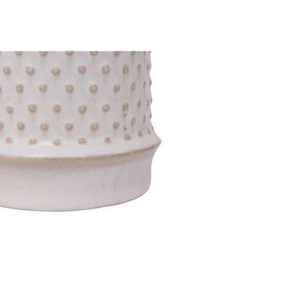 White Hobnail Pattern Stoneware Coffee Mug, Set of 12, image 5