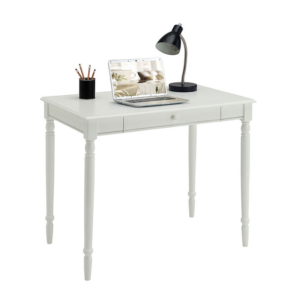 French Country Desk in White, image 3