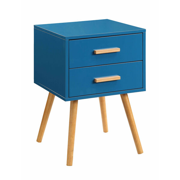 Uptown Blue Two Drawer End Table, image 3