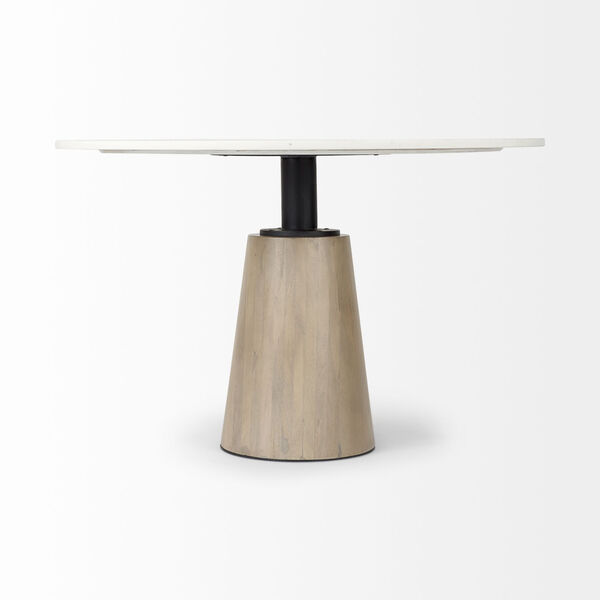 Maxwell White and Black Dining Table, image 2