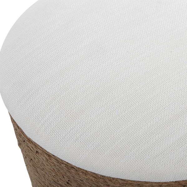 Hayden Natural and Off White Storage Ottoman, image 5