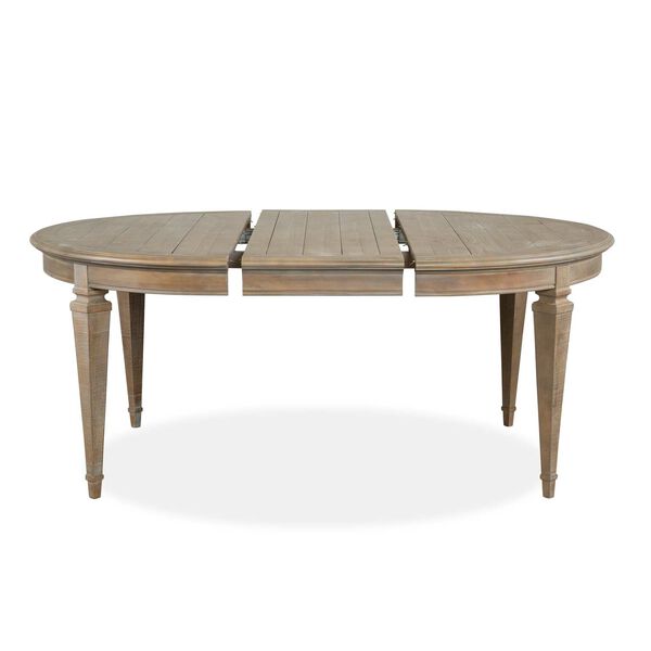 Lancaster Weathered Bronze Wood Round Dining Table, image 3