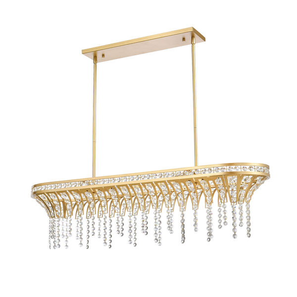 Fantania Champagne Gold 36-Inch Four-Light Chandelier, image 2