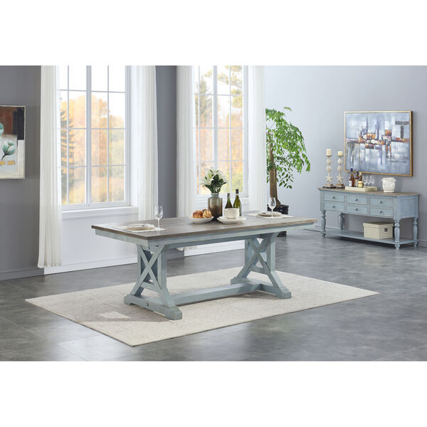 Bar Harbor Blue 78-Inch Dining Table, image 3
