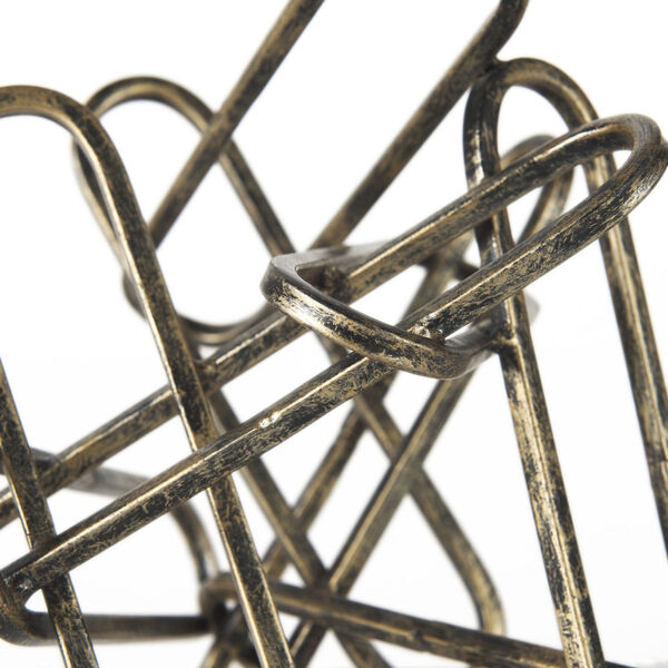 Henderson II Gold Metal Paperclip Decorative Object, image 5