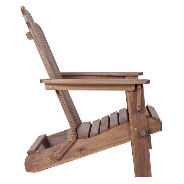 Acacia Adirondack Chair - Dark Brown, image 4